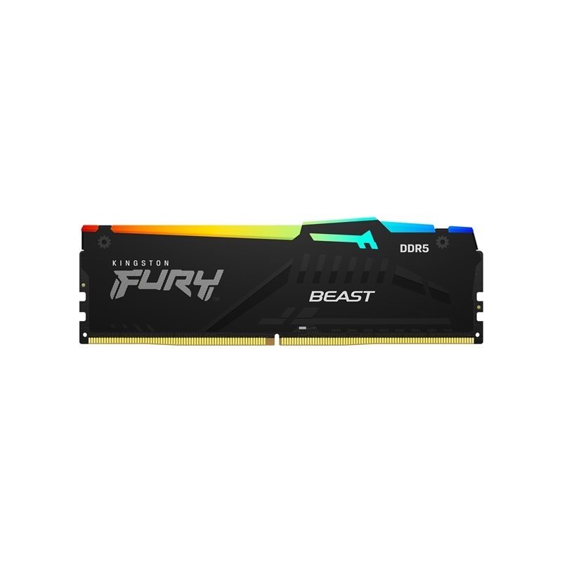 Kingston 16GB (1 x 16GB) FURY Beast RGB, DDR5 6000MHz, CL36, 1.35V, musta