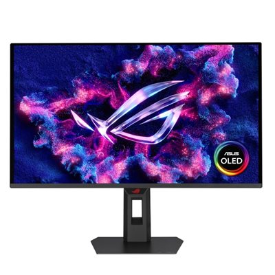 Asus 26,5" ROG Strix OLED XG27AQDPG, 500Hz QHD-pelimonitori, musta