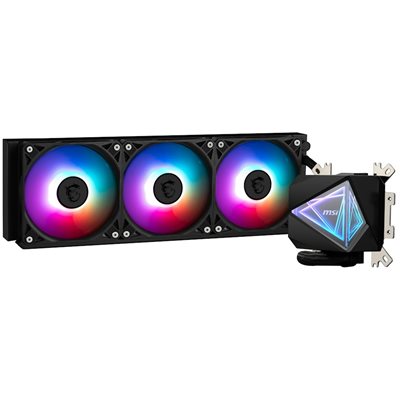 MSI MAG CORELIQUID I360, 360mm AIO-nestejäähdytysratkaisu prosessorille, musta