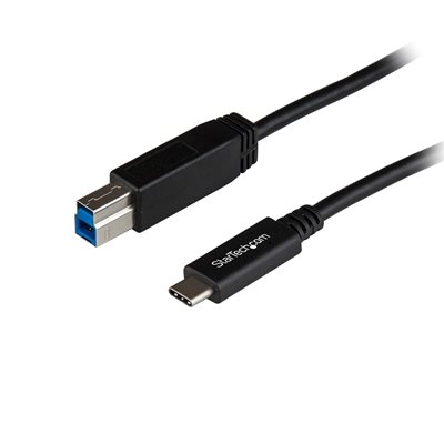 StarTech.com 3.2 Gen2 USB-C - USB-B -kaapeli, 1m, musta
