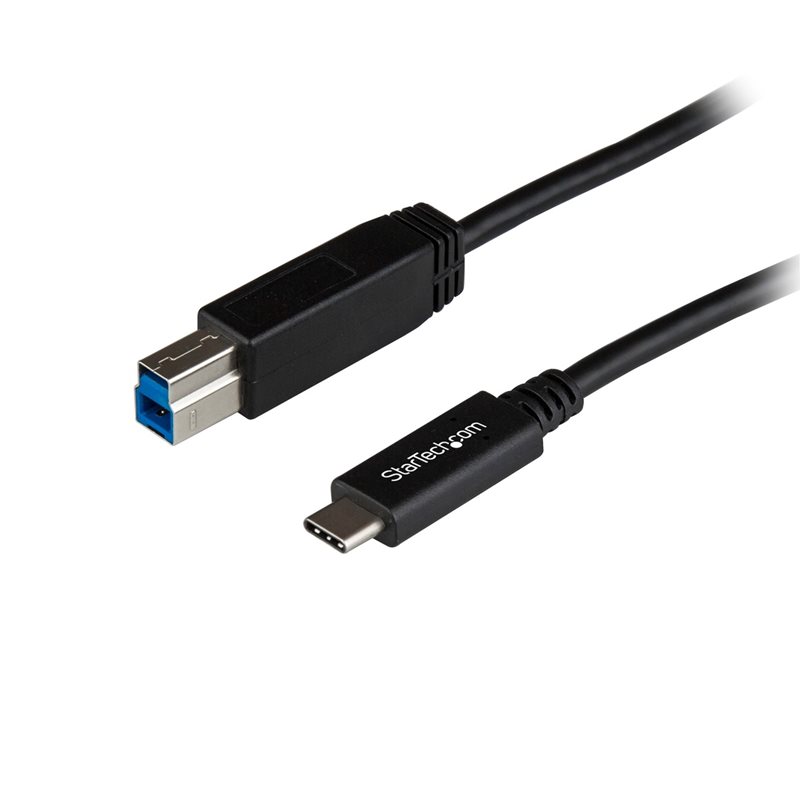 StarTech.com 3.2 Gen2 USB-C - USB-B -kaapeli, 1m, musta