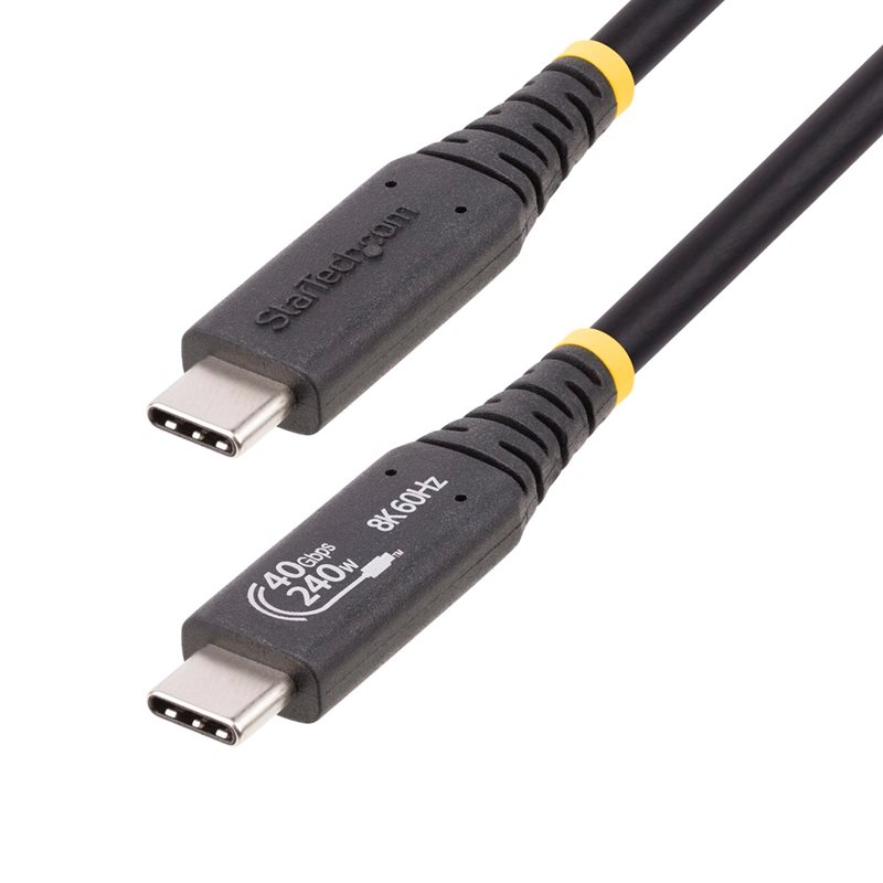 StarTech.com USB4-C -kaapeli, 40 Gbps, PD 240W, 1m, musta