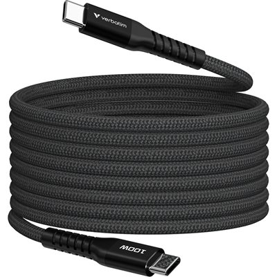 Verbatim 2.0 USB-C -kaapeli, magneettinen, PD3.0 100W, 2m, musta