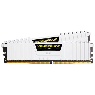 Corsair 16GB (2 x 8GB) Vengeance LPX, DDR4 3200MHz, CL16, 1.35V, valkoinen