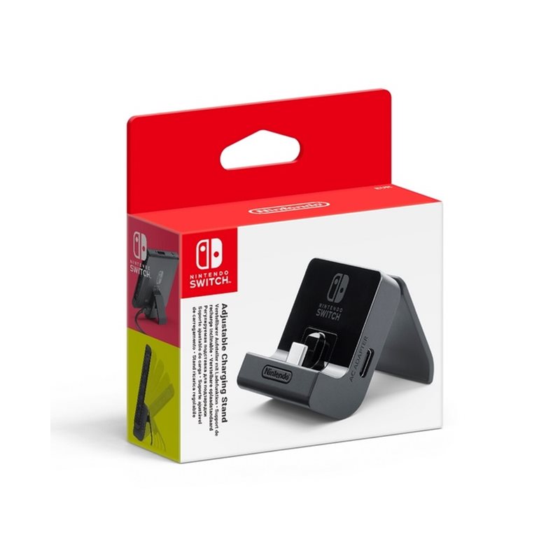 Nintendo Switch Adjustable Charging Stand, säädettävä latausteline, musta