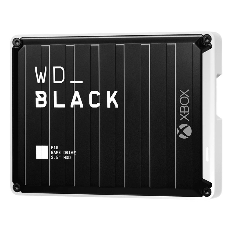 Western Digital 5TB WD_BLACK P10 Game Drive for Xbox One, ulkoinen 2.5" kiintolevy, USB 3.2 Gen1, valkoinen/musta