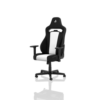 Nitro Concepts E250, kangasverhoiltu pelituoli, musta/valkoinen