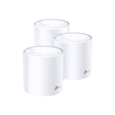 TP-Link Deco X20 (3-pack), koko kodin Mesh Wi-Fi -järjestelmä, AX1800, valkoinen