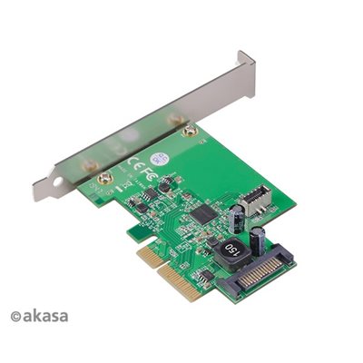 Akasa AK-PCCU3-06, USB 3.2 Gen2 -lisäkortti, PCIe 3.0 x2
