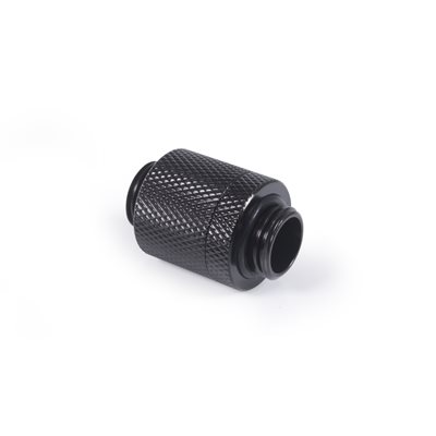 Alphacool ES D-Plug 20 mm G1/4" -> G1/4", Deep Black