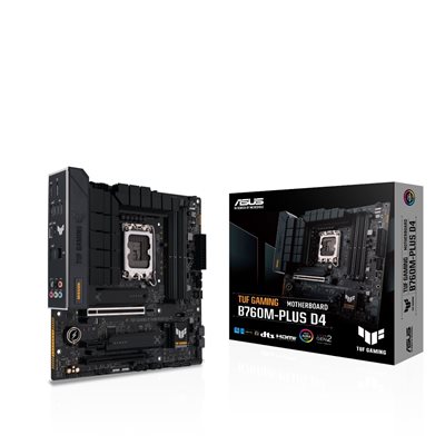 Asus TUF GAMING B760M-PLUS D4, mATX-emolevy