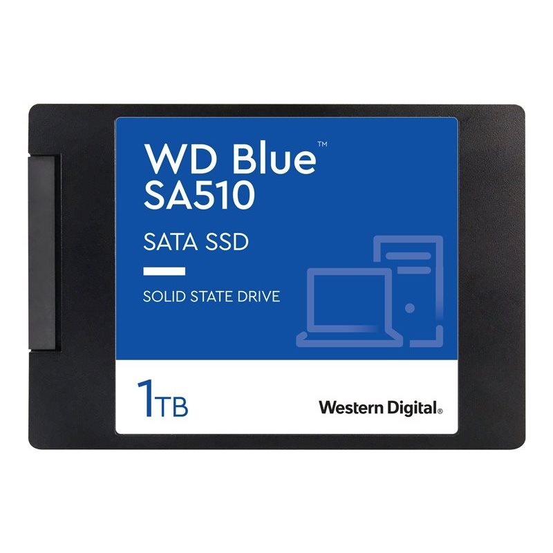 Western Digital 1TB WD Blue SA510 SSD -levy, 2.5", SATA III, 560/510 MB/s