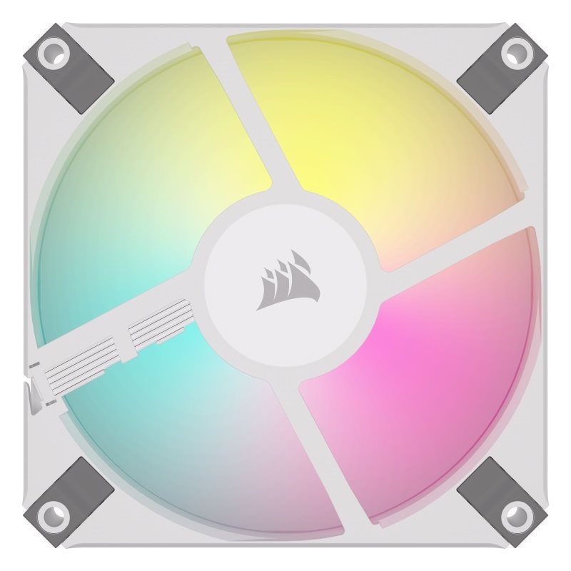Corsair iCUE AF120 RGB SLIM, 120mm PWM-laitetuuletin, valkoinen - Kuva 2