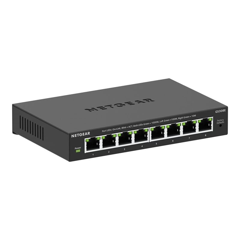 Netgear 8Port Switch 10/100/1000 GS308E GS308E-400EUS