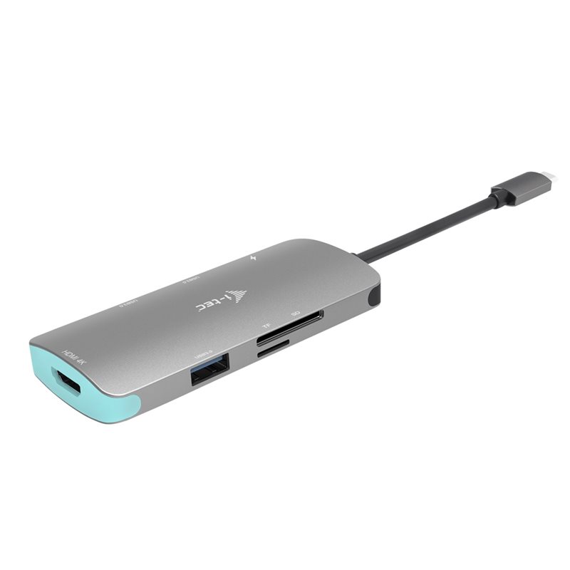 i-tec Metal Nano Dock 6-in-1 -telakka, hopea
