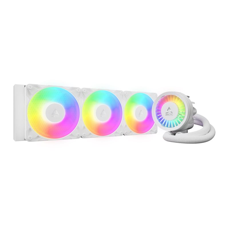 ARCTIC Liquid Freezer III Pro 360 A-RGB (White), 360mm AIO-nestejäähdytysratkaisu prosessorille, valkoinen