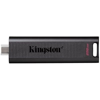 Kingston 256GB DataTraveler Max, 3.2 Gen2 USB-C -muistitikku, jopa 900/1000 MB/s, musta