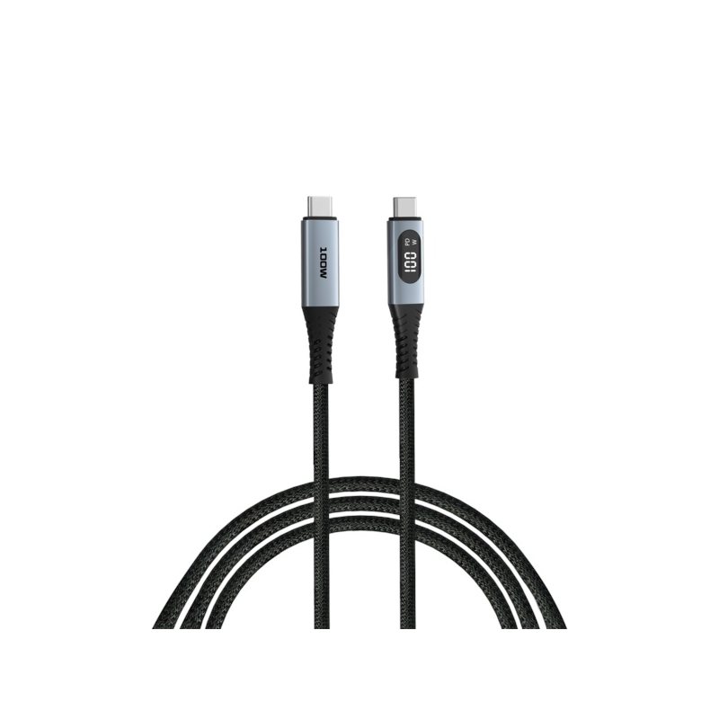Verbatim 2.0 USB-C -kaapeli, tehonäytöllä, PD3.0 100W, 1,2m, musta