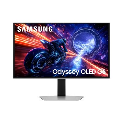 Samsung 27" Odyssey OLED G6 G60SF, 500Hz QHD-pelimonitori, hopea