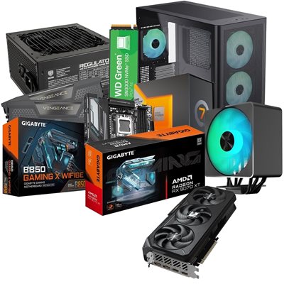 Jimm's DIY Gigabyte RX 9070 XT -tuotepaketti