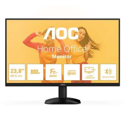 AOC 24" 24B35HM2, 100Hz Full HD-monitori, musta