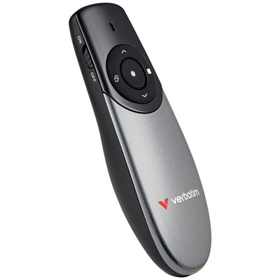 Verbatim Focus Wireless Presenter -laseresityskaukosäädin, USB-A, harmaa
