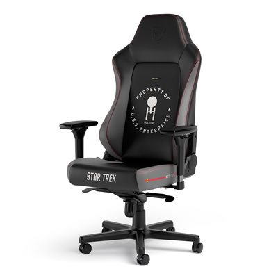 noblechairs HERO Gaming Chair - Star Trek Edition, keinonahkaverhoiltu pelituoli, musta