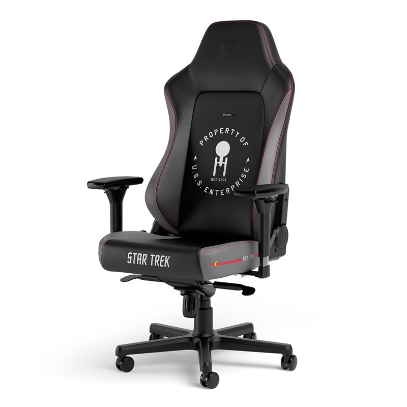 noblechairs HERO Gaming Chair - Star Trek Edition, keinonahkaverhoiltu pelituoli, musta