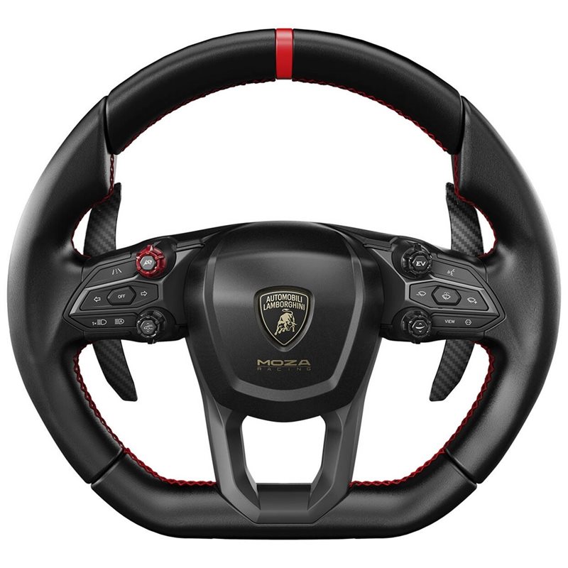 MOZA Racing Lamborghini Revuelto -rattiohjain (340 mm), musta