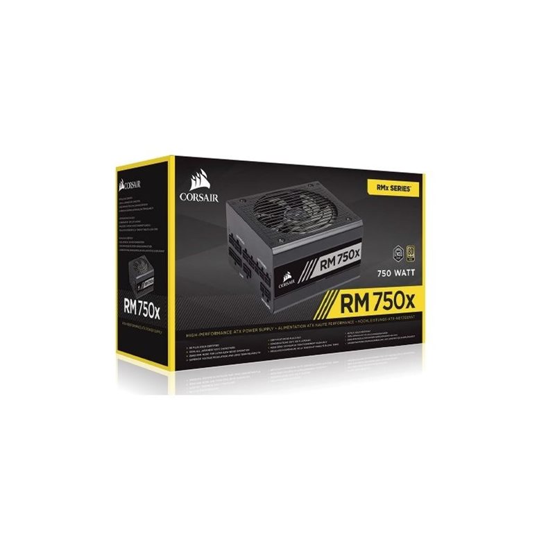 Corsair (Outlet) 750W RM750x (2018), modulaarinen virtalähde, 80 Plus Gold