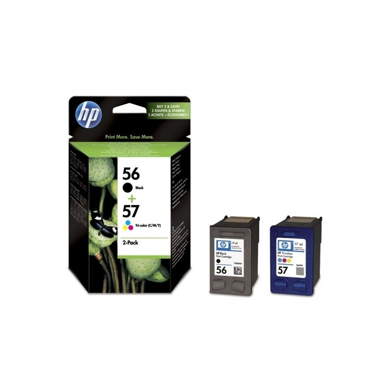 HP 56/57 Combo-pack Inkjet Print Cartridges