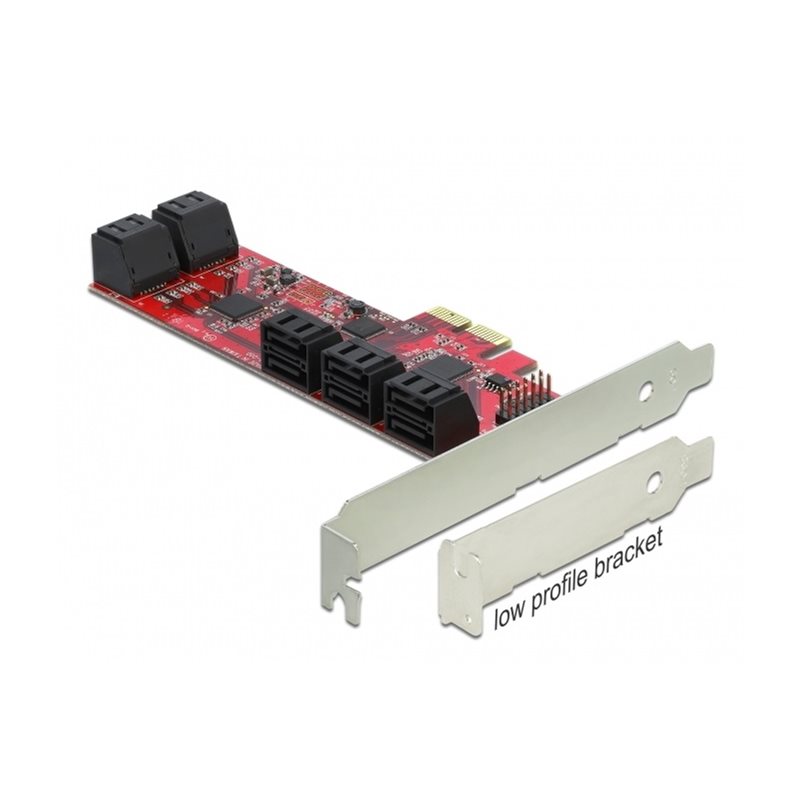 DeLock PCI Express x2 -lisäkortti -> 10 x sisäinen SATA 6 Gb/s