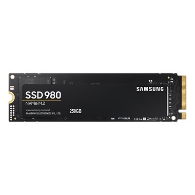 Samsung 250GB 980 SSD-levy, M.2 2280, PCIe 3.0 x4, NVMe 1.4, 2900/1300 MB/s