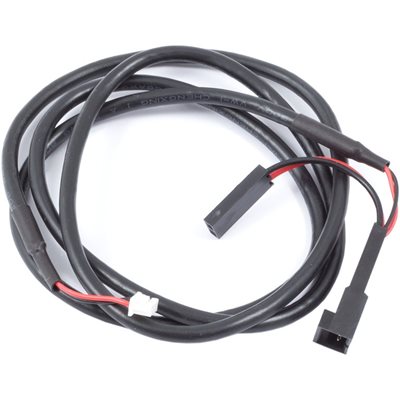 Aqua Computer Connection cable alarm header of VISION/OCTO to motherboard power switch header, 70cm, musta