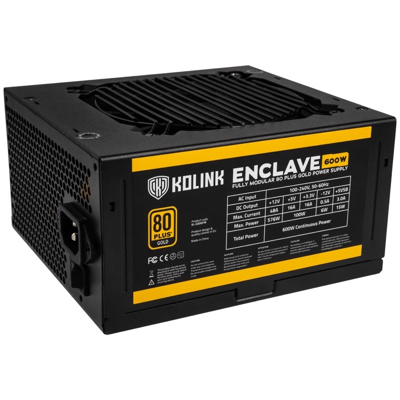 Kolink (Outlet) 600W Enclave 80 PLUS Gold virtalähde, modulaarinen