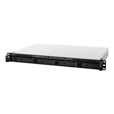 Synology RackStation RS422+, 4-paikkainen räkkiasennettava NAS-asema, 1U, musta/harmaa
