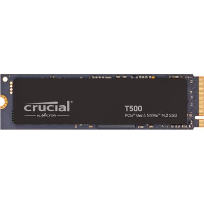 Crucial 500GB T500 NVMe SSD-levy, M.2 2280, PCIe Gen4 x4, 7200/5700 MB/s