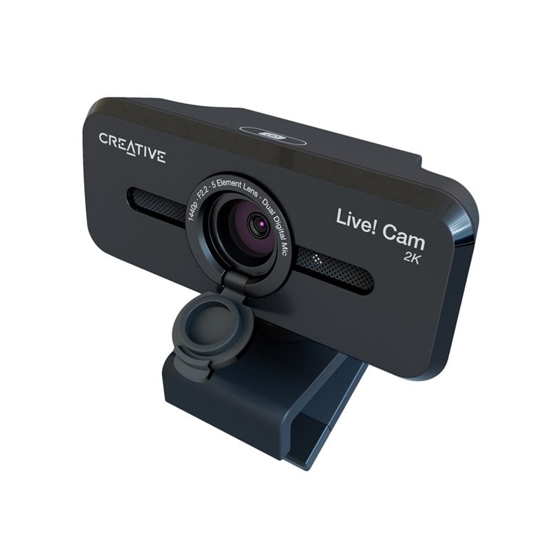 Creative Live! Cam Sync 2K v3, QHD-webkamera, musta