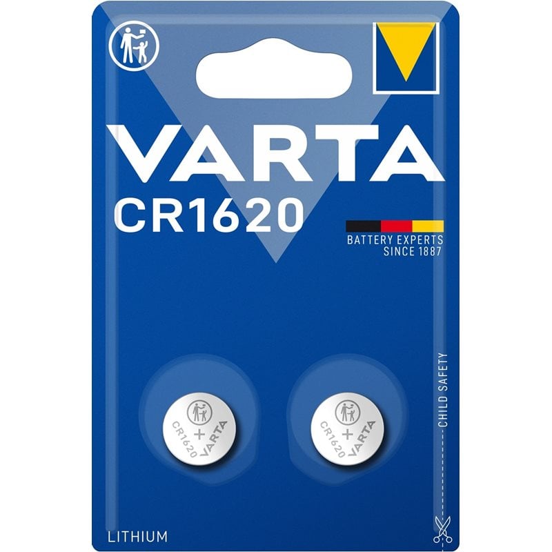 Varta CR1620 -paristo, 2kpl