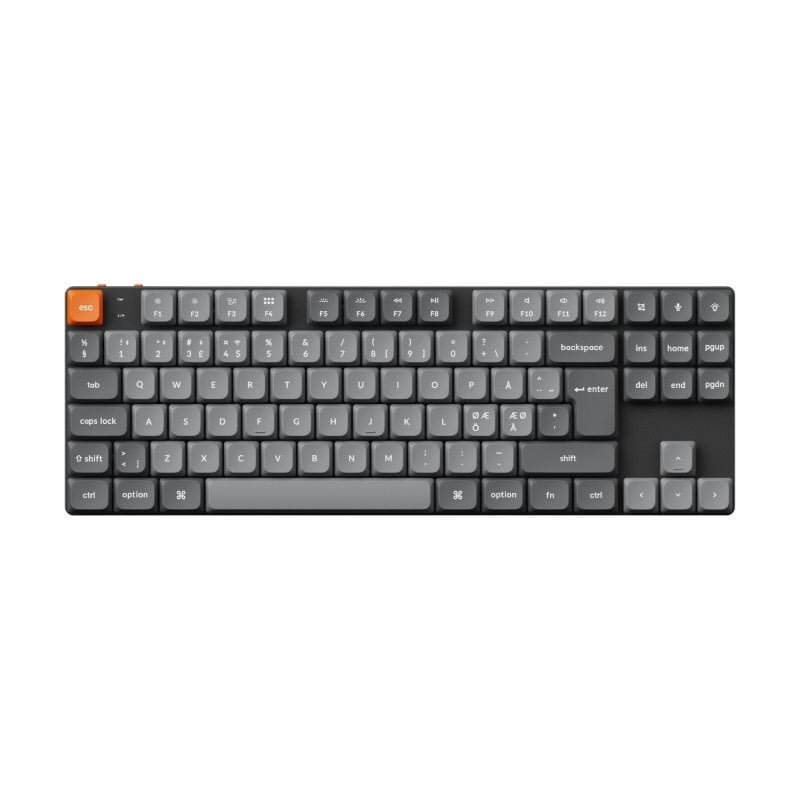 Keychron K1 Max, langaton mekaaninen näppäimistö, TKL, Low Profile Gateron Red, monivärinen