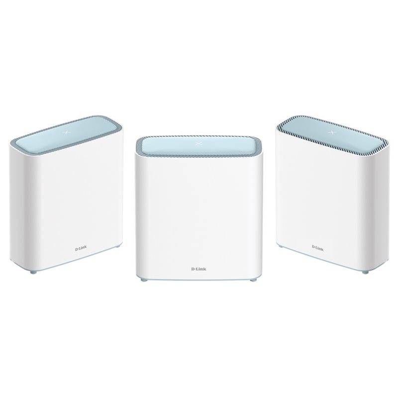 D-Link EAGLE PRO AI AX3200 Mesh System - 3 pack, valkoinen/vaaleansininen