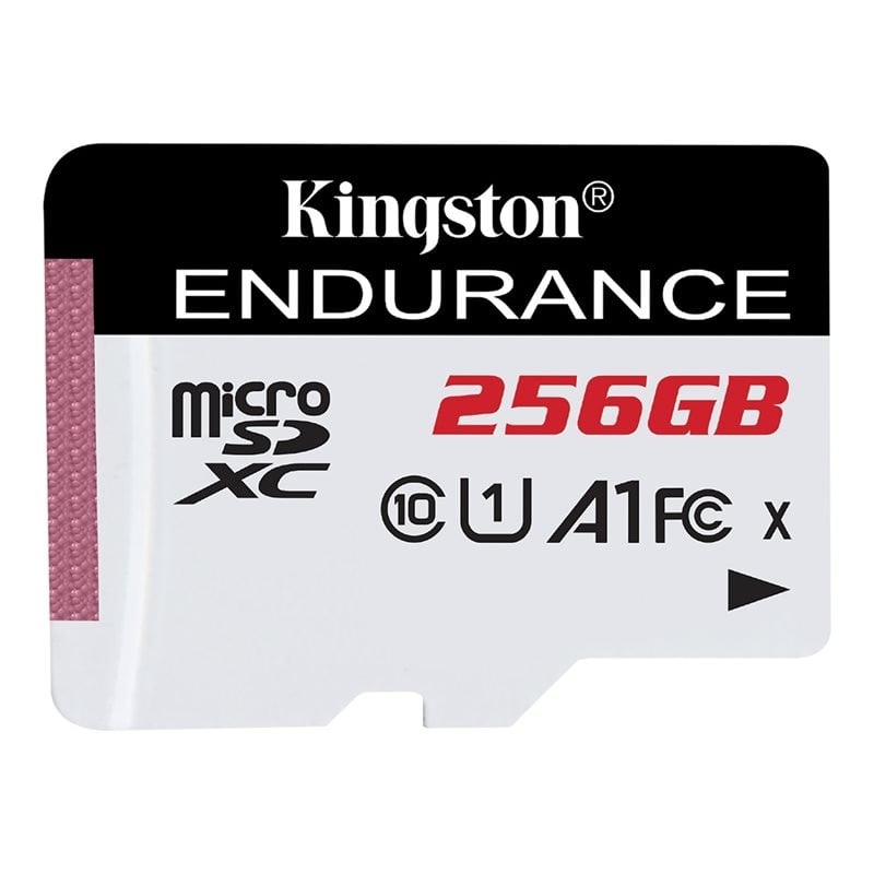 Kingston 256GB High Endurance, microSDXC -muistikortti, UHS-I U1 C10 A1, 95/45 MB/s