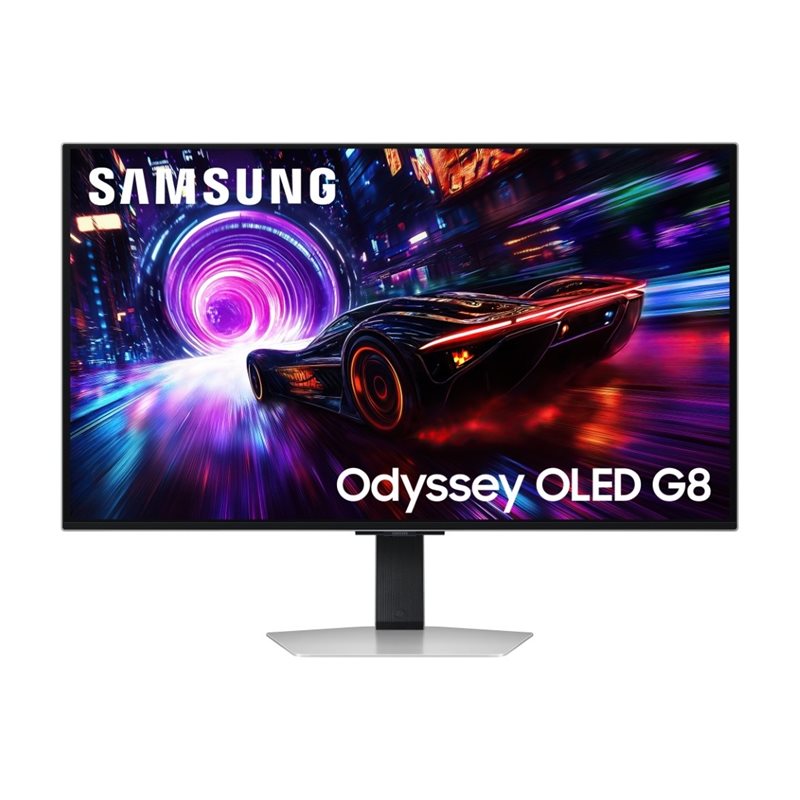 Samsung 32" LS32FG812SUXEN, 240Hz 4K OLED-pelimonitori, hopea