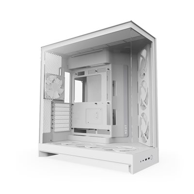 NZXT H9 Flow RGB+ (2025), ikkunallinen miditornikotelo, valkoinen