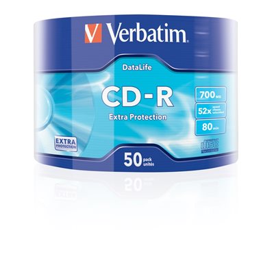 Verbatim Extra Protection CD-R 700MB/80min, 52x, spindle, 50kpl