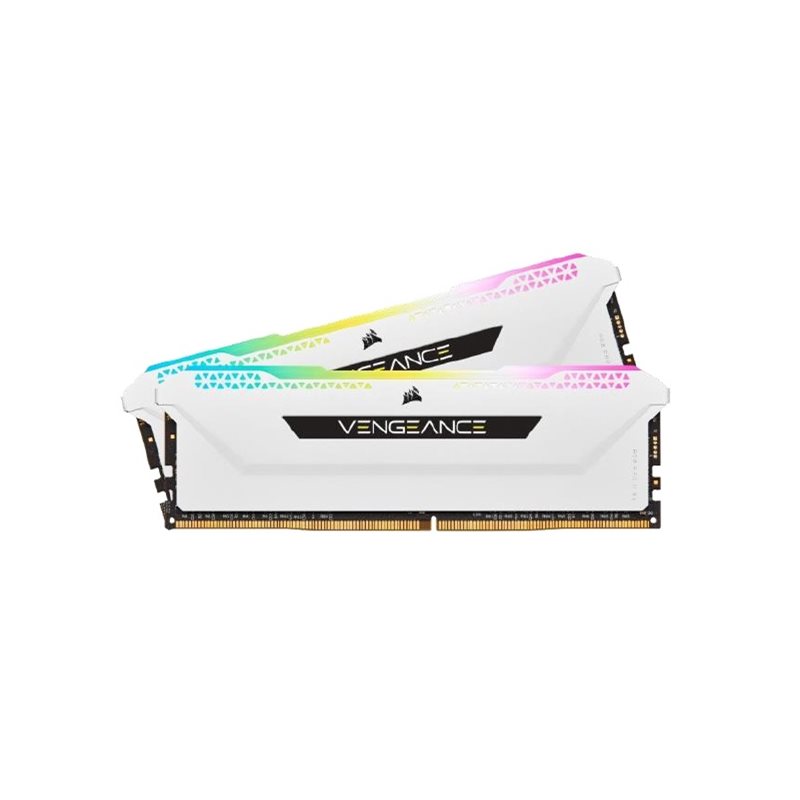 Corsair (Outlet) 16GB (2 x 8GB) Vengeance RGB PRO SL, DDR4 3200MHz, CL16, 1.35V, valkoinen
