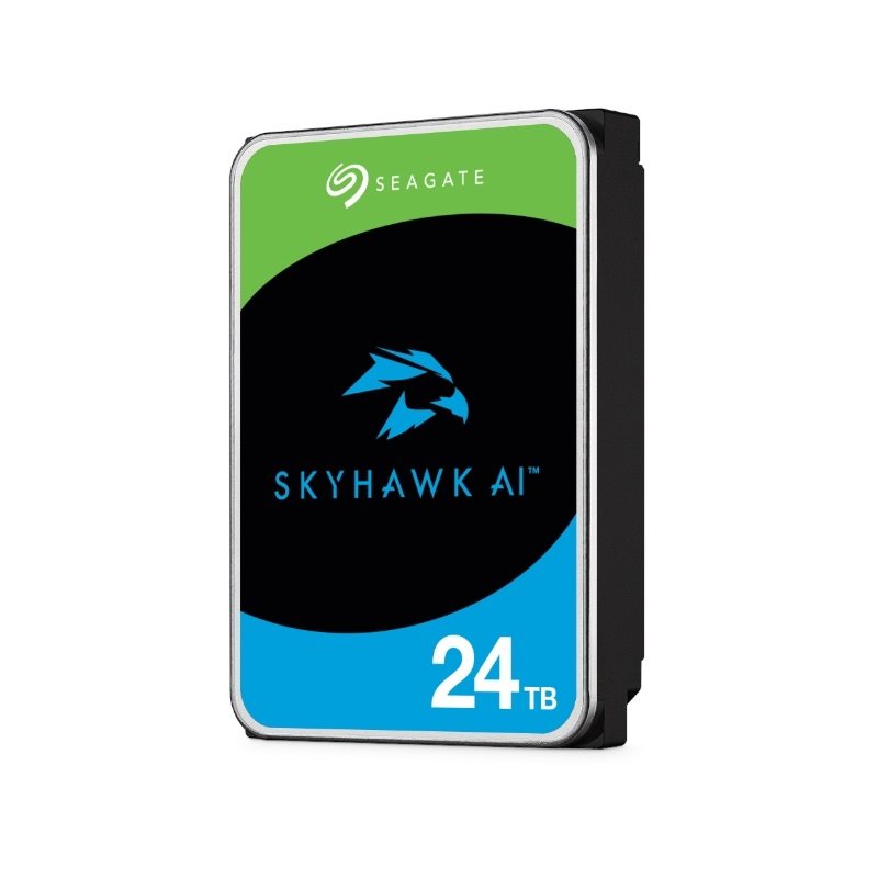 Seagate 24TB Skyhawk AI, sisäinen 3.5" kiintolevy, SATA III, 7200 rpm, 512 MB
