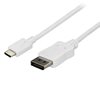 StarTech.com USB-C -> DisplayPort 1.2 -näyttökaapeli, 1,8m, valkoinen