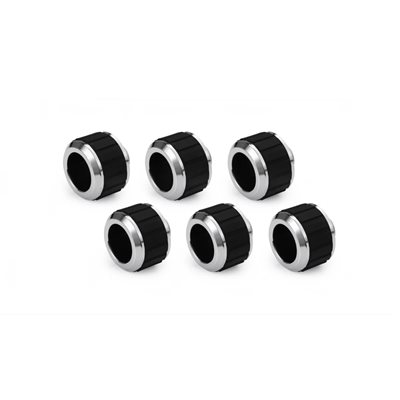 Alphacool Apex Grip HardTube Fitting -putkiliitinsarja, 16mm, G1/4, 6 kpl, kromi