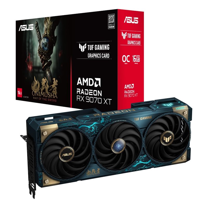 Asus TUF Gaming Radeon RX 9070 XT Onimusha Special Edition -näytönohjain, 16GB GDDR6